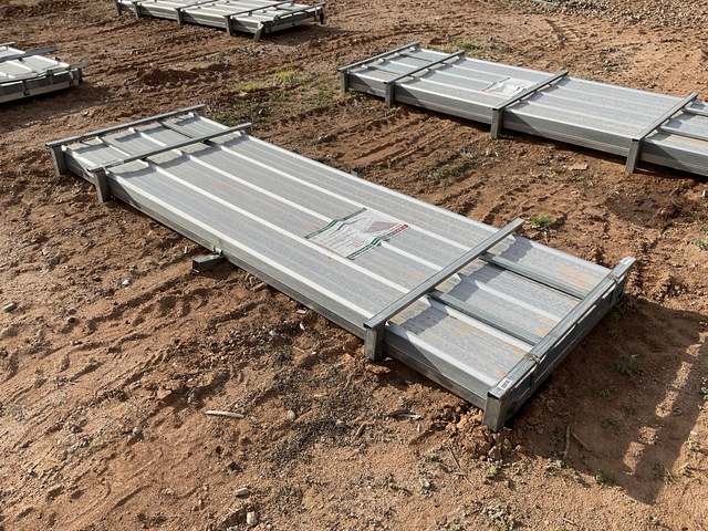 (100) Piece Lot of 10' Long Corrugated Steel Panels