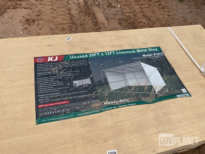 KJ K1912 Livestock Metal Shed - Unused