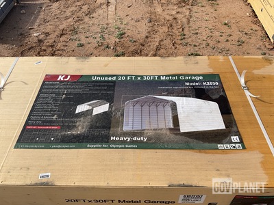 KJ K2030 Metal Garage - Unused