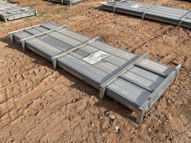 (100) Piece Lot of 10' Long Corrugated Steel Panels