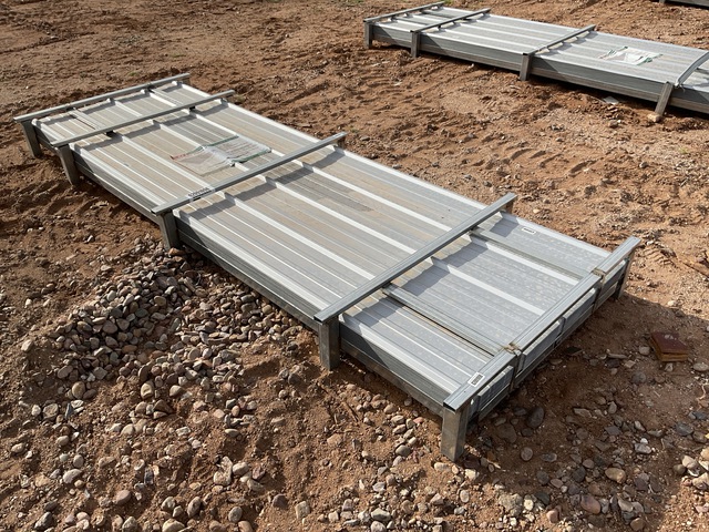 (100) Piece Lot of 10' Long Corrugated Steel Panels