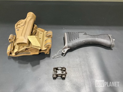 (4) Pistol Holster Carriers, (4) Rear Sights & Assorted Items