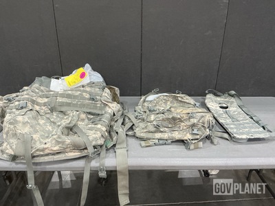 (42) Hydration System Carriers, (17) Assault Packs & Assorted Items