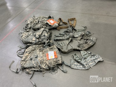 (9) Large Field Packs, (40) Fighting Load Carriers & Assorted Items