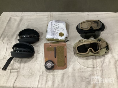 (1) Compass, (22) Pairs of Spectacles, (13) Pairs of Goggles & Assorted Items