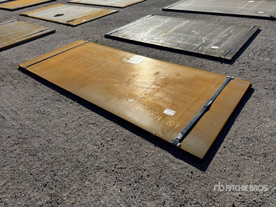 Quantity of (2) 2025 Kit Containers 4 ft x 12 ft (0.75 in Thick) Steel Plates