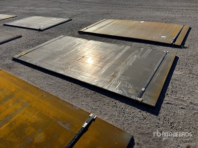 Quantity of (2) 2025 Kit Containers 5 ft x 10 ft (1.5 in Thick) Steel Plates