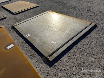 Quantity of (2) 2025 Kit Containers Steel 6 ft x 7 ft 5 in (1.5 in Thick) Steel Plates
