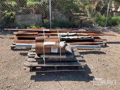 (26) Assorted Metal Bars & Rods & (3) Metal Sheets