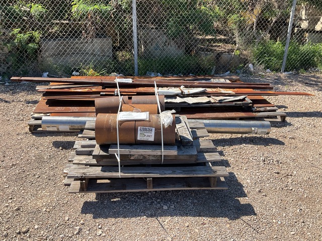 (26) Assorted Metal Bars & Rods & (3) Metal Sheets
