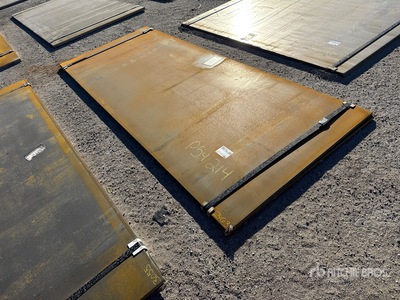 Quantity of (2) 2025 Kit Containers Steel 4 ft x 10 ft (1.5 in Thick) Steel Plates