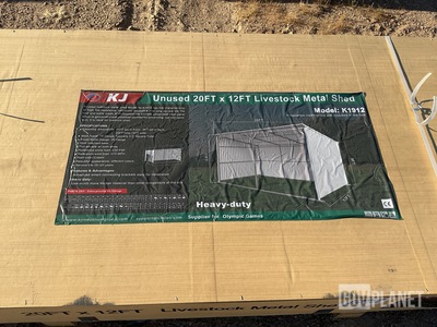 KJ K1912 Livestock Metal Shed - Unused