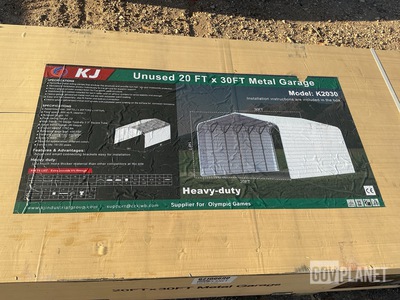 KJ K2030 Metal Garage - Unused