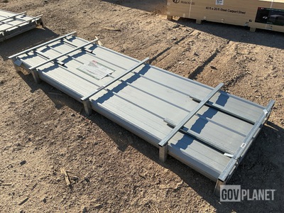 (100) Piece Lot of 10' Long Corrugated Steel Panels