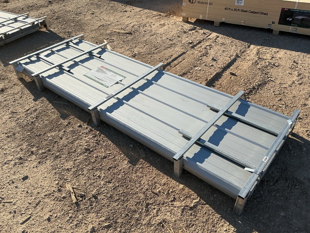 (100) Piece Lot of 10' Long Corrugated Steel Panels