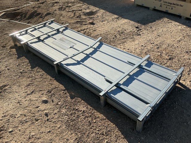 (100) Piece Lot of 10' Long Corrugated Steel Panels