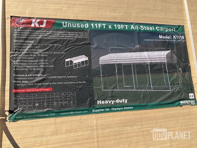 KJ K1119 All-Steel Carport - Unused