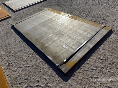 Quantity of (2) 2025 Kit Containers Steel 5 ft x 8 ft 1 in (1.5 in Thick) Steel Plates