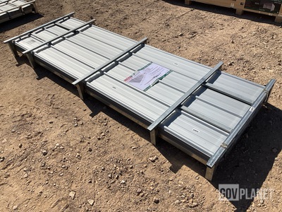 (100) Piece Lot of 10' Long Corrugated Steel Panels