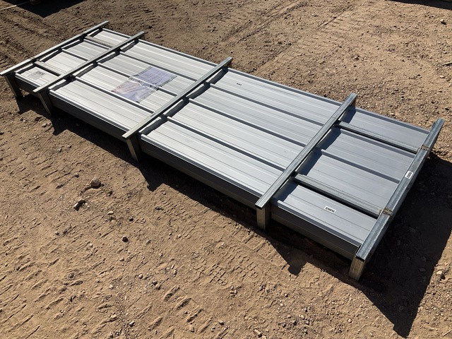 (100) Piece Lot of 10' Long Corrugated Steel Panels