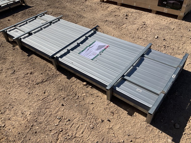 (100) Piece Lot of 10' Long Corrugated Steel Panels