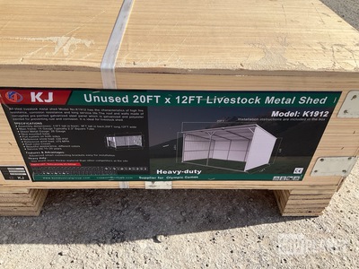 KJ K1912 Livestock Metal Shed - Unused