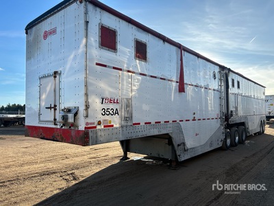 2016 Temisko 36 ft x 102 in T/A B-Train Pup Drop Frame Chip Trailer