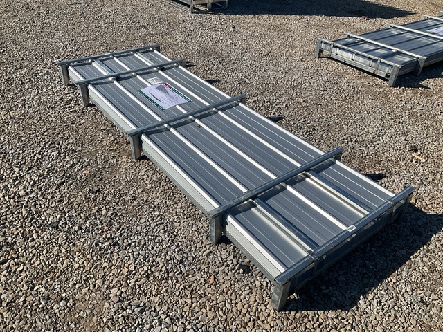 (100) Piece Lot of 10' Long Corrugated Steel Panels