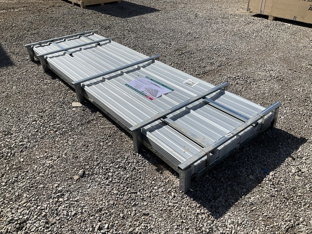 (100) Piece Lot of 10' Long Corrugated Steel Panels