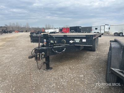 2013 Falcon FDI16 16 ft T/A Flatbed Trailer