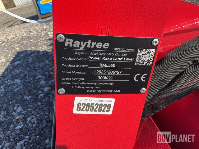 Surplus Raytree RMLL60 Skid Steer Land Level Power Rake - Unused in ...