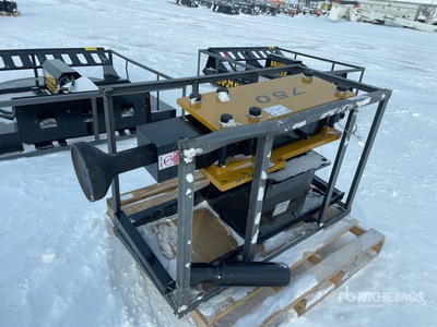 2025 AGT PD750-PZ 8 in Skid Steer Post Driver (Unused)