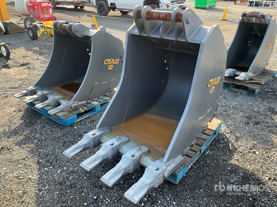 Craig 36 in 1.25 cyd Q/C Heavy Duty Trenching Bucket Cazo para excavadora - Fits Volvo ECR305 (Unused)