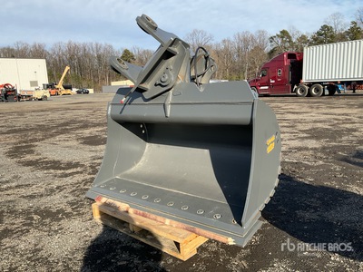 Craig 72 in 1.5 cyd Hydraulic Tilting Godet d'excavatrice - Fits Volvo EC250 (Unused)