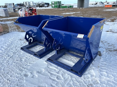 Quantity of (2) 2026 Suihe N-1CY -2 3 ft 1 cyd Self-Dumping Hopper (Unused)