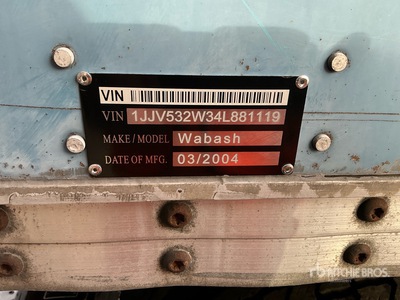 2004 Wabash Remolque de furgoneta