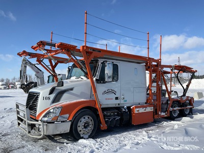 2014 Volvo VNL 6x4 Sleeper شاحنة نقل سيارات