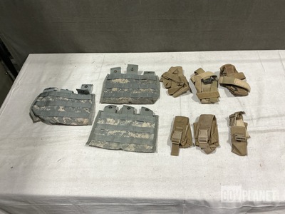 (158) Individual Pouches, (31) Smoke Grenade Pouches & Assorted Items