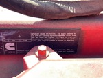 Engine with Emission Label