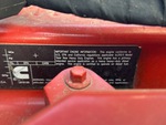 Engine with Emission Label