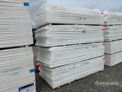 Qty of (4) 4 Ft x 8 Ft Insulation Boards 1/2" thick (Unused)