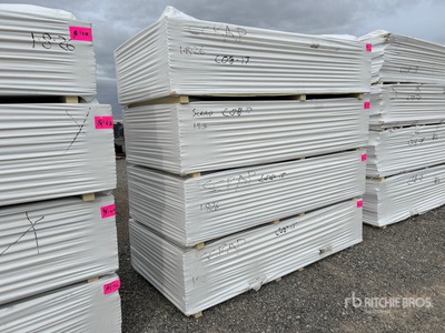 Qty of (4) 4 Ft x 8 Ft Insulation Boards 1/2" thick (Unused)