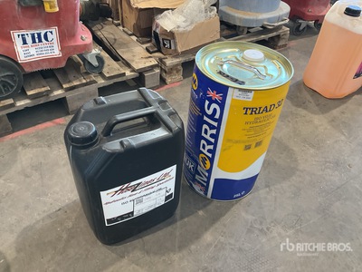 Quantity of (2) 20L ISO 46 & 25L ISO VG32 Hydraulic Oil (Unused)