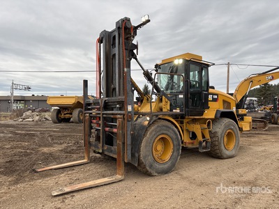 2014 Cat 938K 15100 lb 4x4 Articulating Rough Terrain Forklift