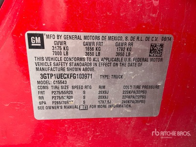 2015 GMC Sierra 1500 SLE 4x2 Crew Cab Pickup