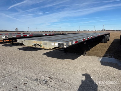 2017 Transcraft 48 ft T/A Spread Axle Flatbed Trailer
