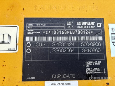 2020 Cat 160 AWD Motolivellatrice