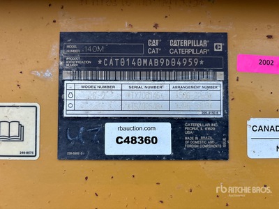 2017 Cat 140M VHP Plus モーターグレーダー
