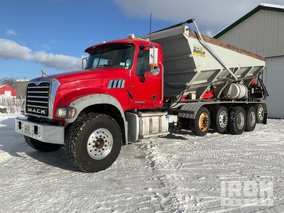 Bay-Lynx Multicat on 2015 Mack GU713 12x4 Stone Spreader Truck