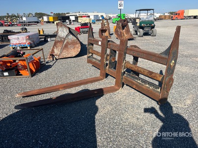 Pemberton 41603 72 in Q/C Wheel Loader Forks - Fits Komatsu WA320-8